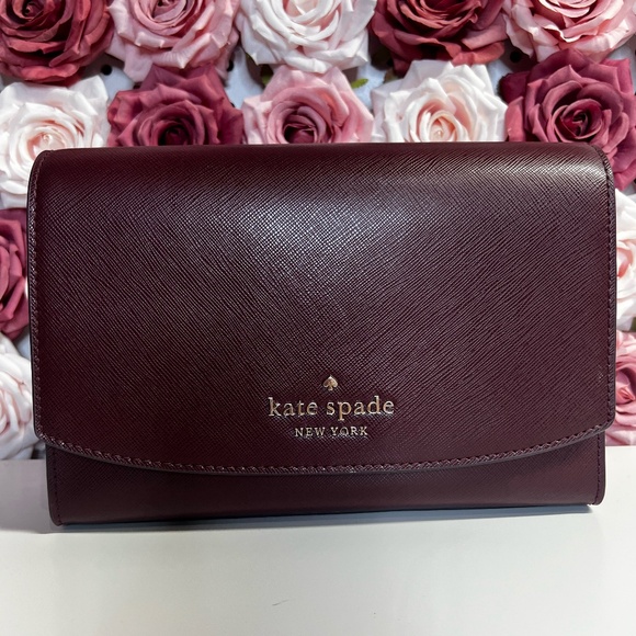 Kate Spade Burgundy Purse - Picture 1 of 4